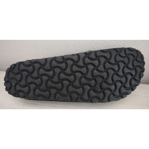 Birkenstock EUR 41 Women's 10 Men's 8 Black Suede Arizona Shearling Sandals - Picture 11 of 12